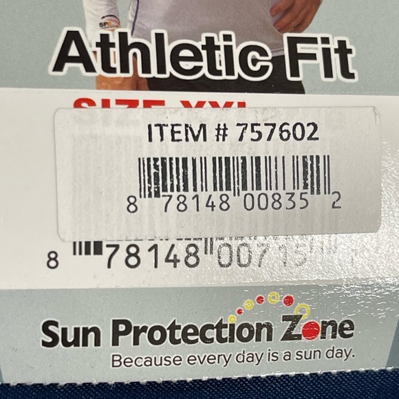 Sun Protection Zone Unisex XS Blue Long Sleeve Rash Guard UPF 50+ - Picture 6 of 7